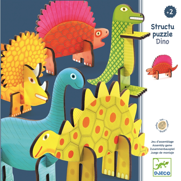 Structu Puzzle Dino - Ahşap 3 Boyutlu Puzzle
