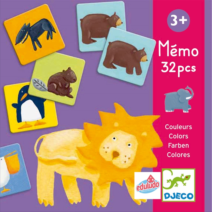 Memo Colour Animals - Hafıza Oyunu 3+ Yaş