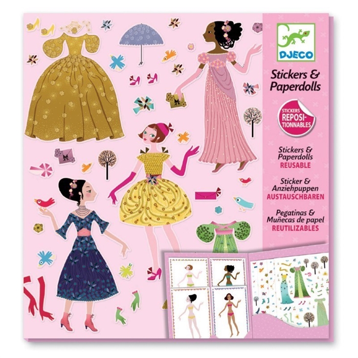 Stickers Paperdolls Dresses Through The Seasons - Kıyafet Girdirme Temalı Çıkartmalar