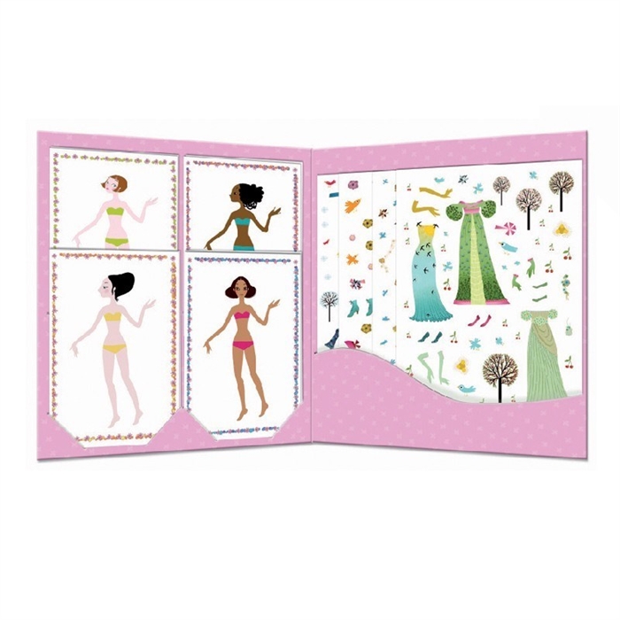Stickers Paperdolls Dresses Through The Seasons - Kıyafet Girdirme Temalı Çıkartmalar