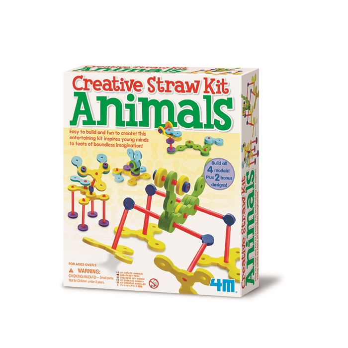 Creative Straw Kit - Animals / Yaratıcı Tüp:Hayvan