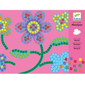 Mosaic Flowers - Çiçek Temalı Mozaik Yapıştırma (4-8 Yaş)
