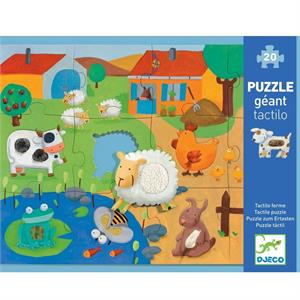 Tactilo Farm Puzzle - 20 pcs , Dokunsal Puzzle, 3+ Yaş