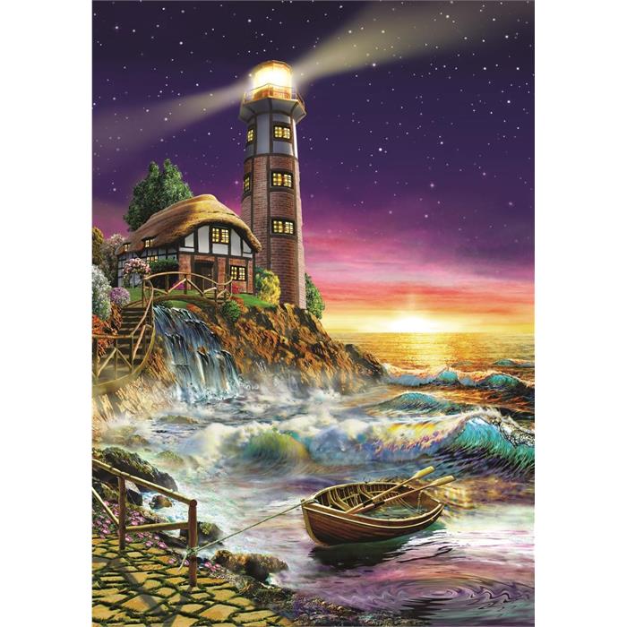 Deniz Fenerinden Günbatımı 500 Parça Puzzle
