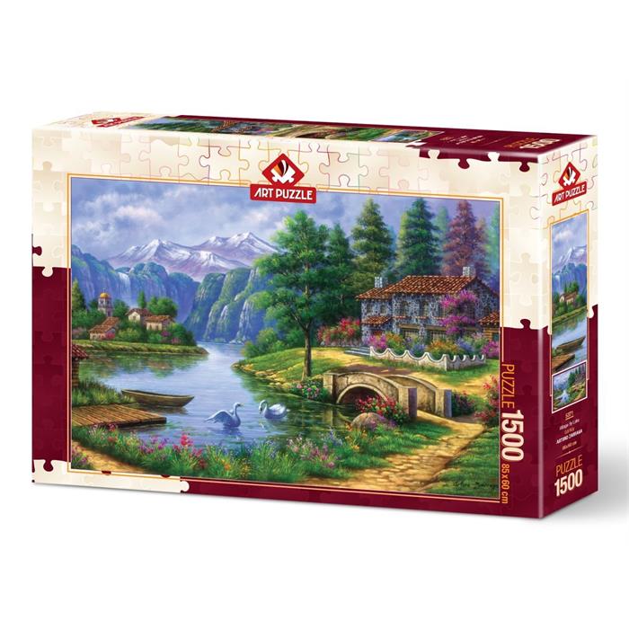 Göl Köy 1500 Parça Puzzle