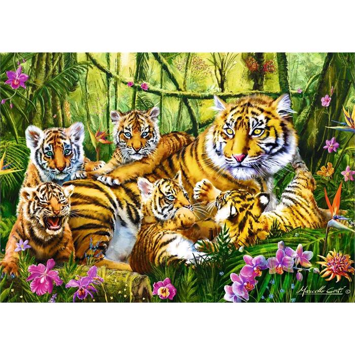 Family of Tiger 500 Parça Puzzle