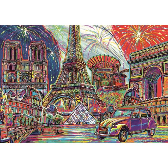 Colours of Paris 1000 Parça Puzzle