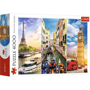 Trip Around Europe 4000 Parça Puzzle