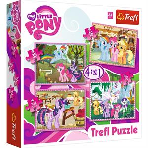 Ponies' Holiday / Hasbro My Little Pony 4'lü 35+48+54+70 Parça Puzzle