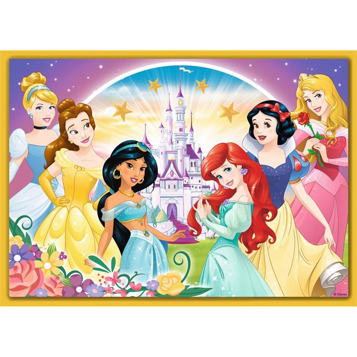 Happy Day of Princesses / Disney Princess 4'lü 35+48+54+70 Parça 4+ Yaş Puzzle