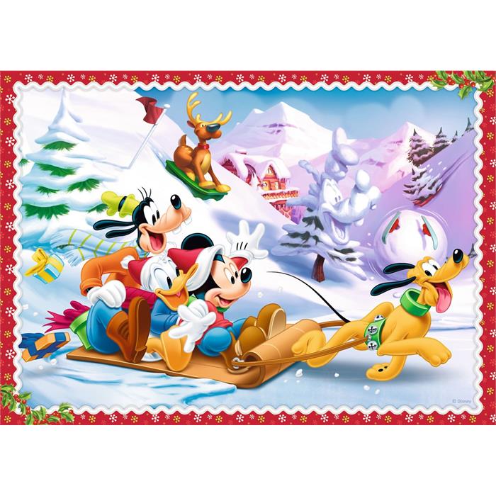 Christmas Time / Disney Standard Characters 4'lü 35+48+54+70 Parça 4+ Yaş Puzzle