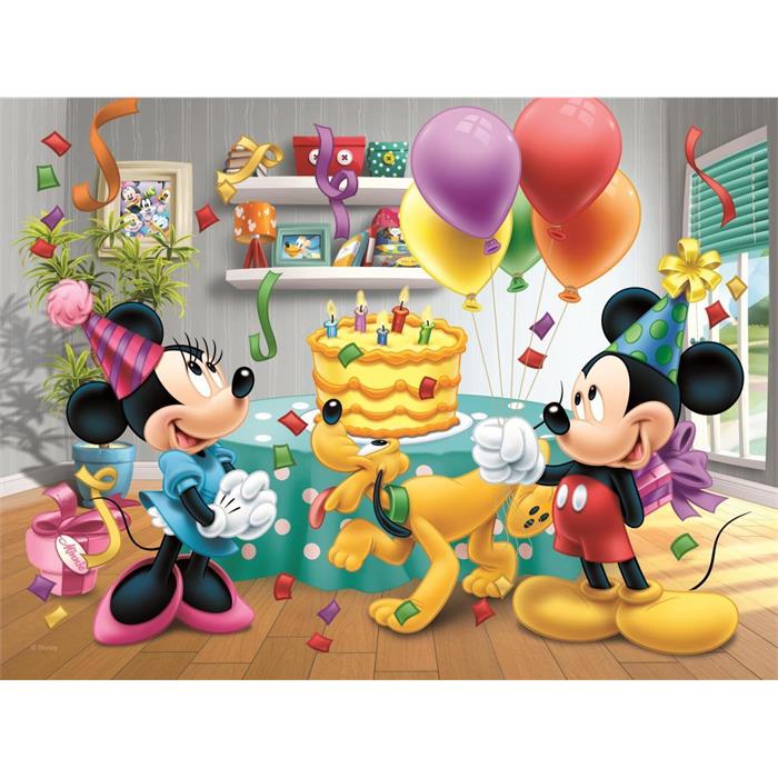 Birthday Cake / Disney Standard Characters 30 Parça 3+ Yaş Puzzle