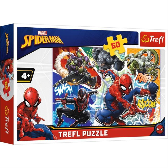 Brave Spiderman  60 Parça 4+ Yaş Puzzle