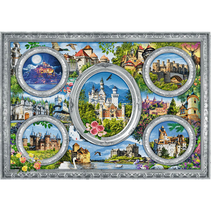 Castles Of The World 1000 Parça Puzzle